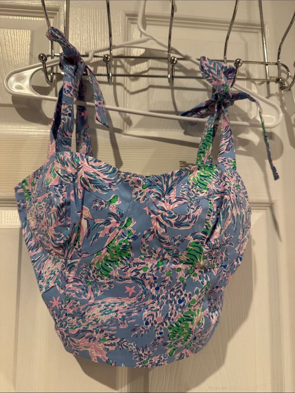 Lilly Pulitzer Rosalie bustier crop top size medium